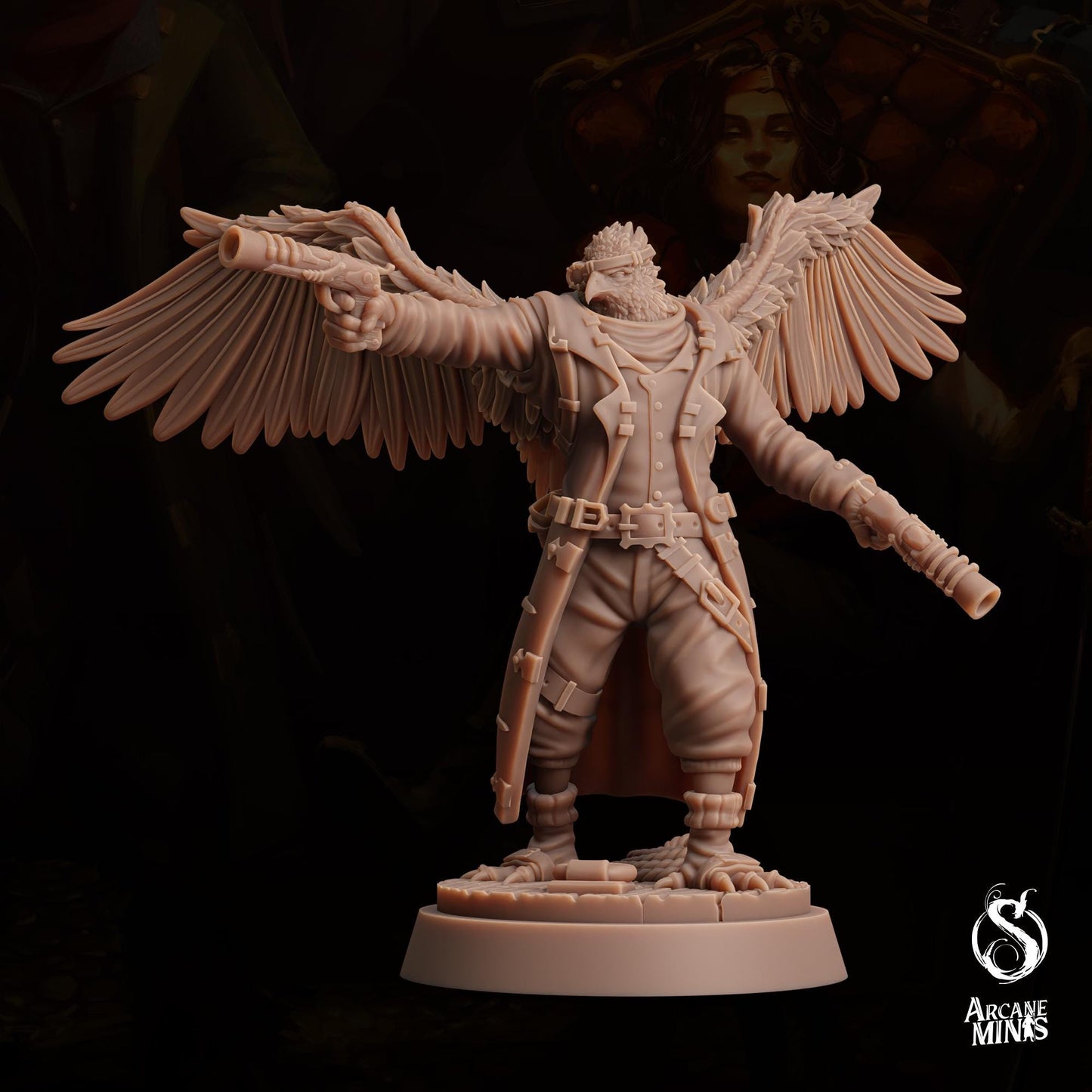 Aarakocra Brawler Gunslinger | Arcane Minis