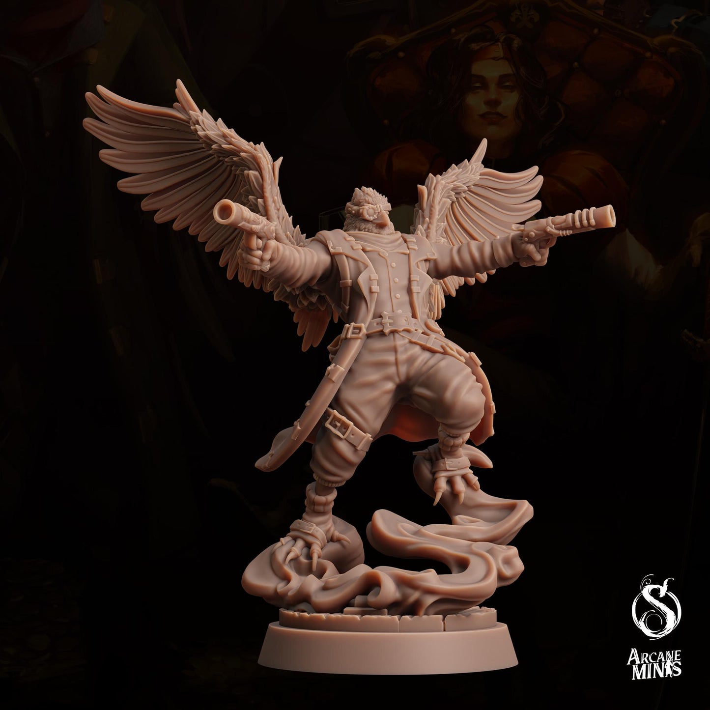 Aarakocra Brawler Gunslinger | Arcane Minis