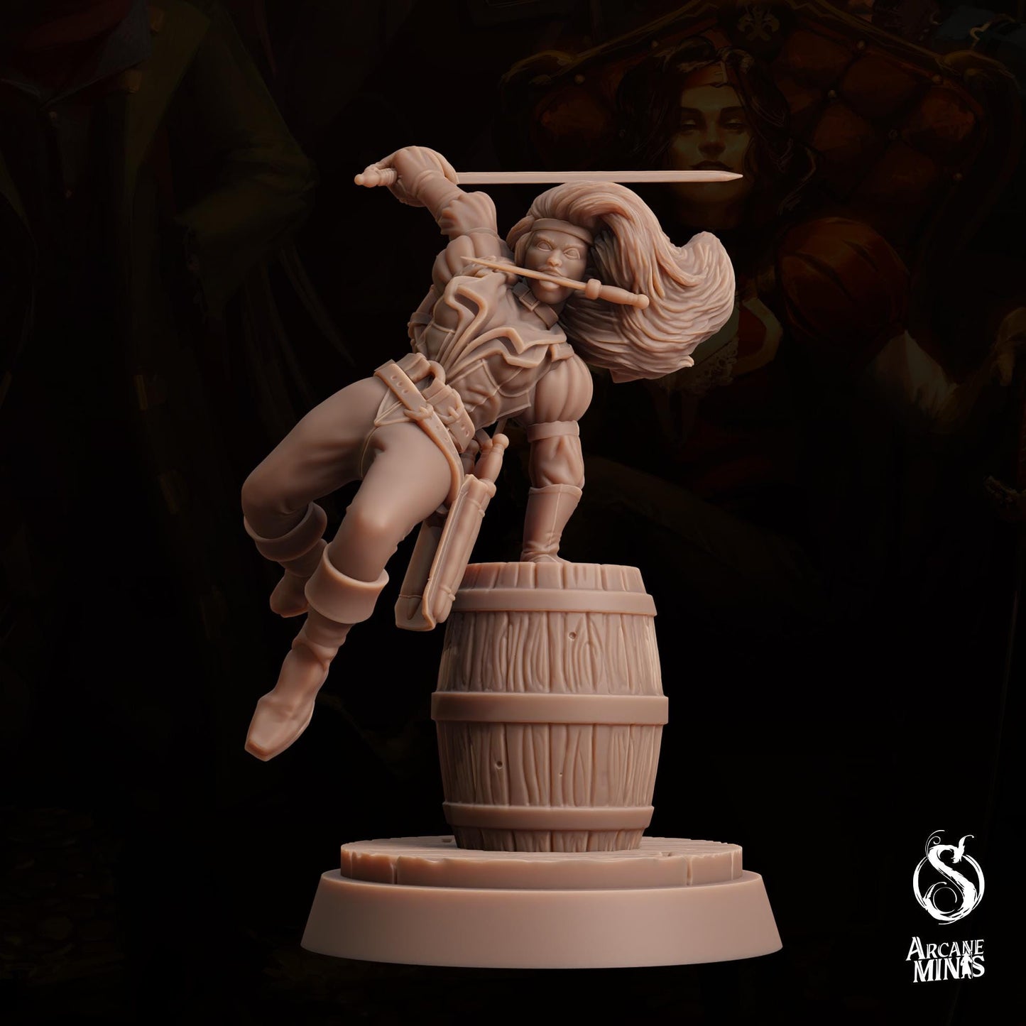 Human Pirate Queen | Arcane Minis