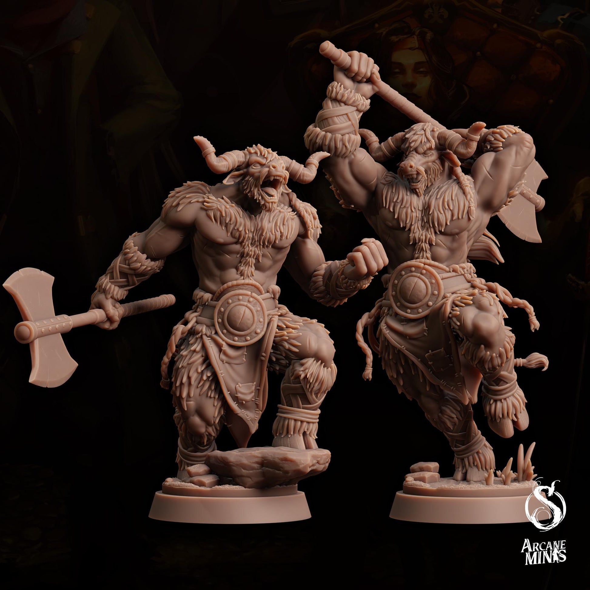 Minotaur Barbarian | Arcane Minis