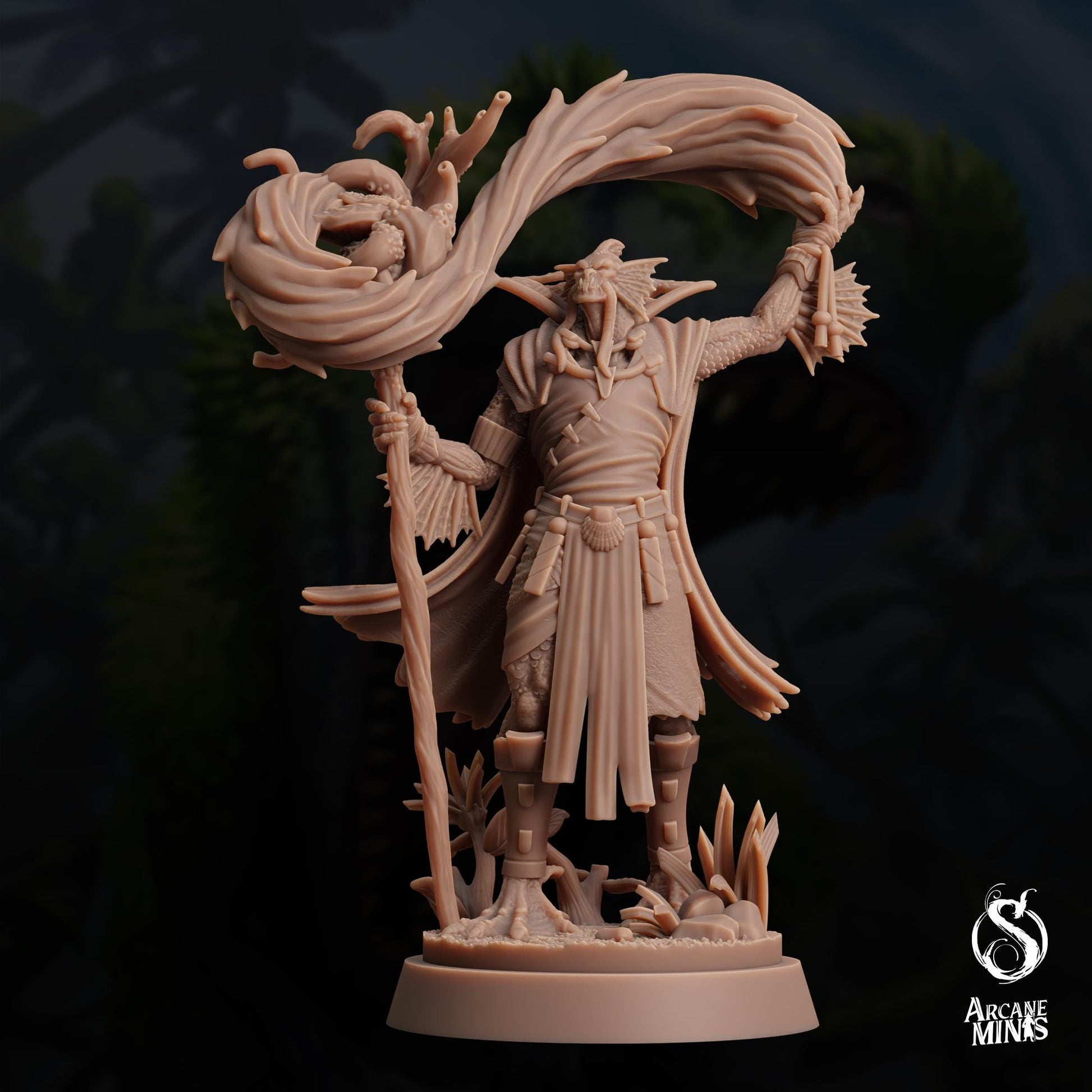 Sahuagin Druid | Arcane Minis