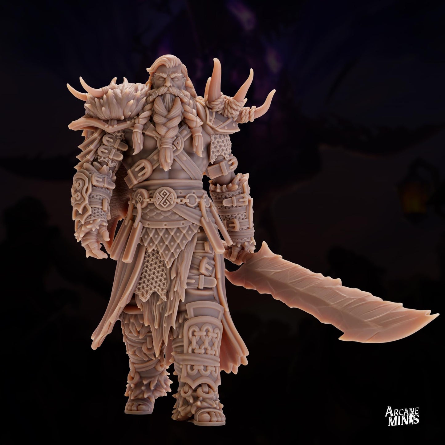 Frost Barbarian, Human Male| Arcane Minis