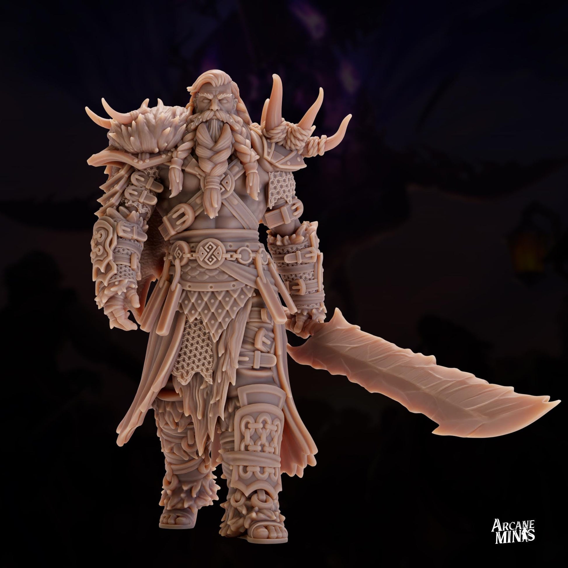 Frost Barbarian, Human Male| Arcane Minis