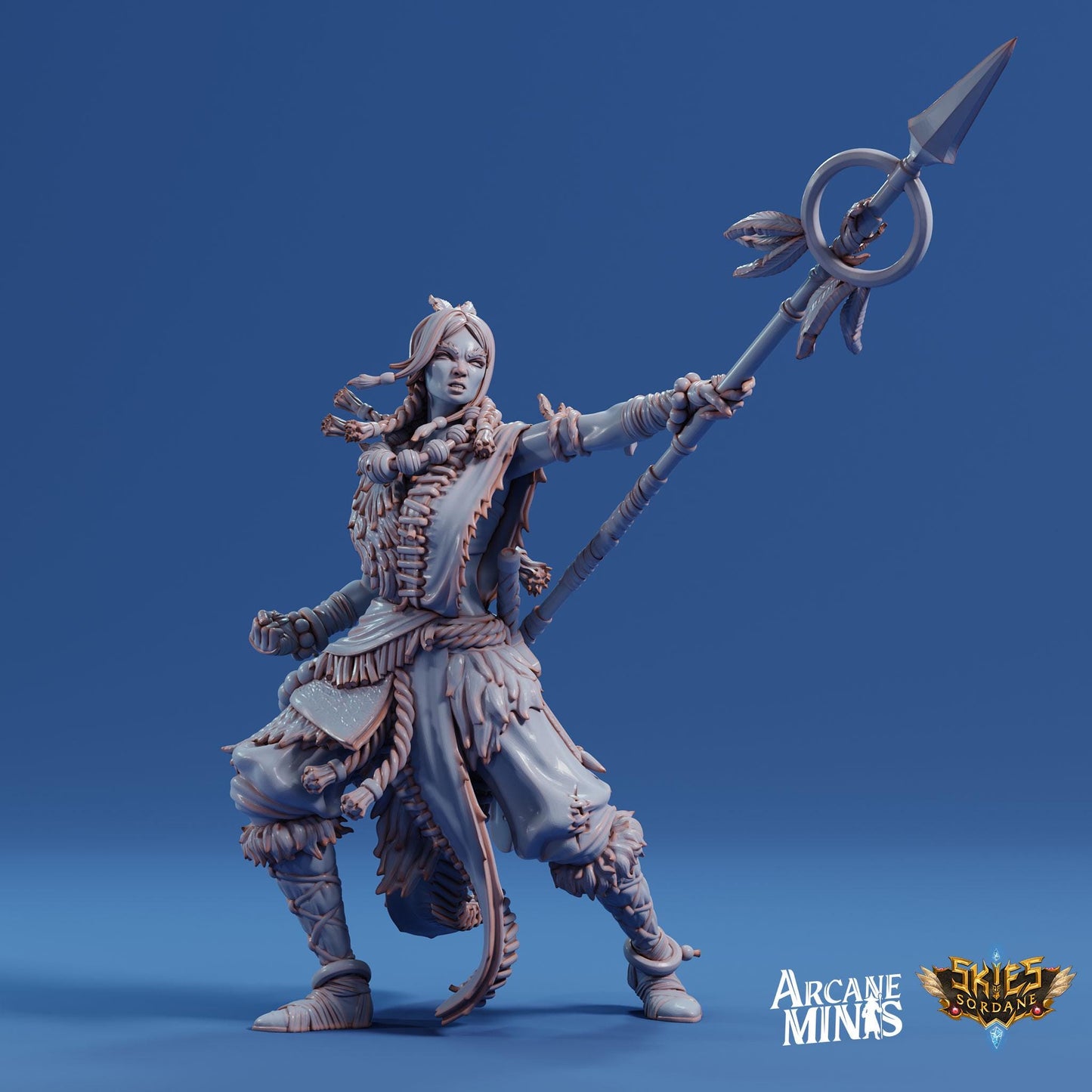 Human Female Monk | Arcane Minis