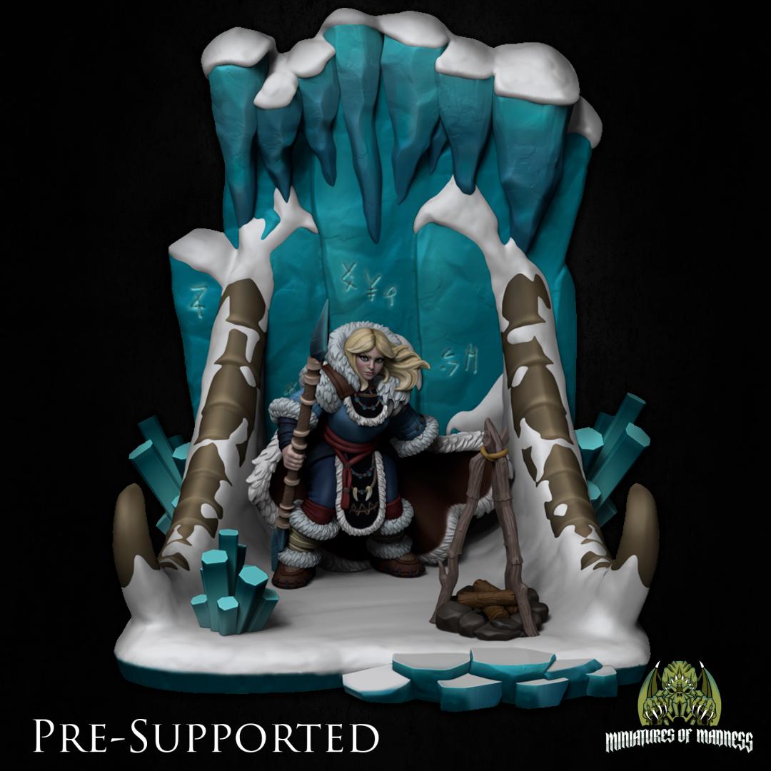 Diana Frostpike, Artic Hunter | Miniatures of Madness