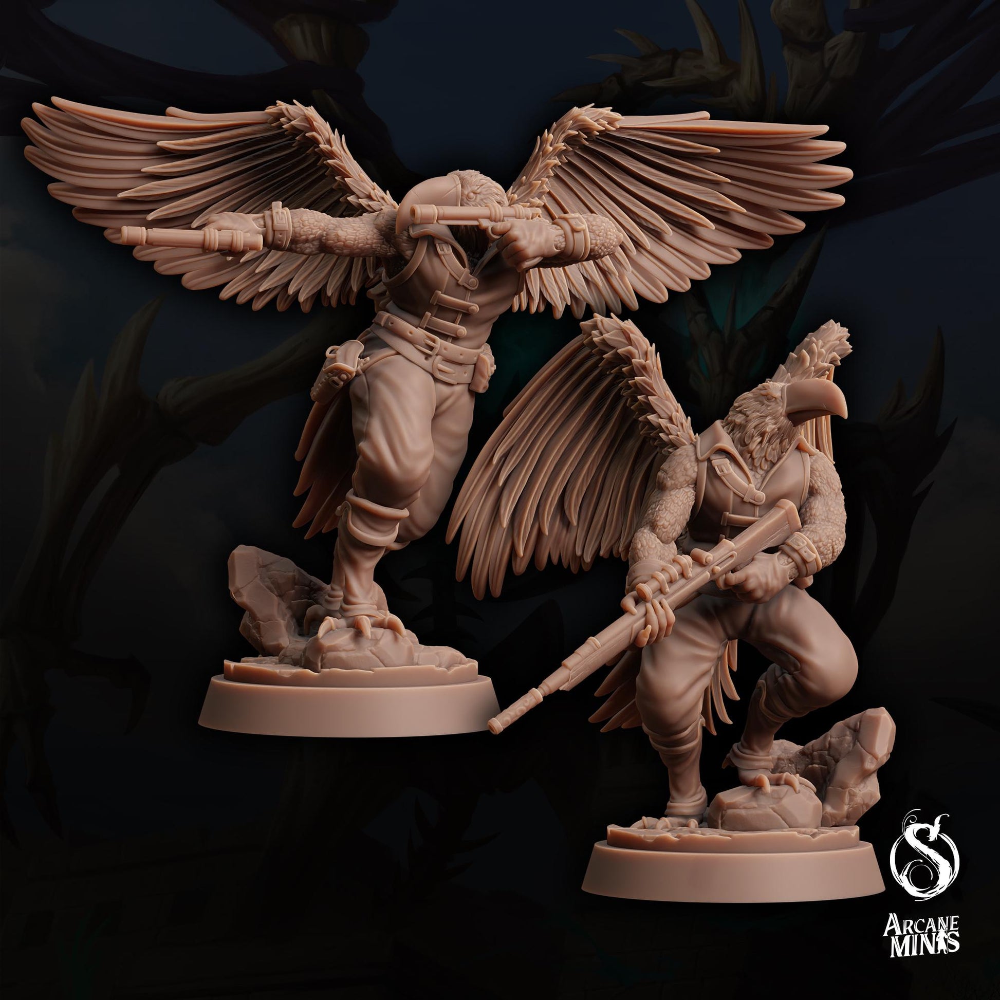 Aarakocra Gunslinger | Arcane Minis