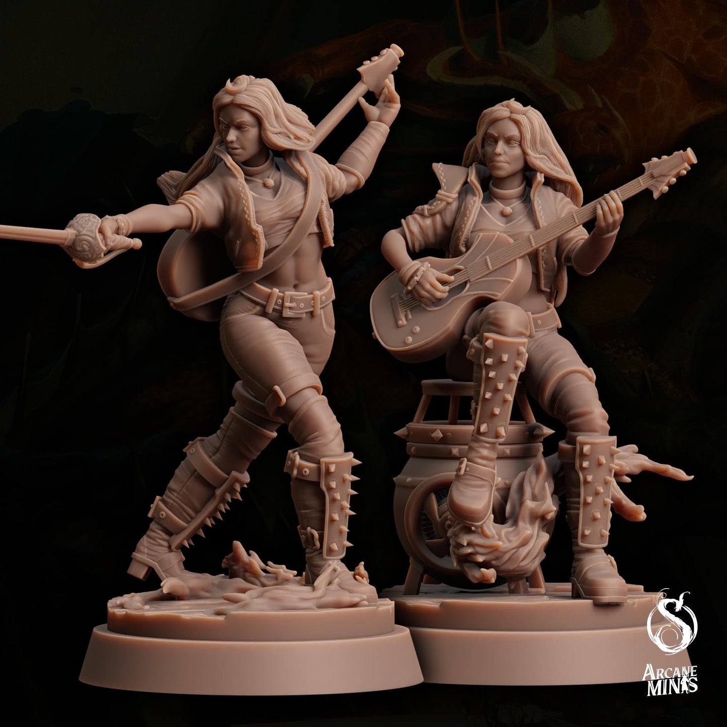 Fire Genasi Bard | Arcane Minis