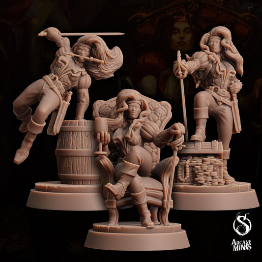 Human Pirate Queen | Arcane Minis