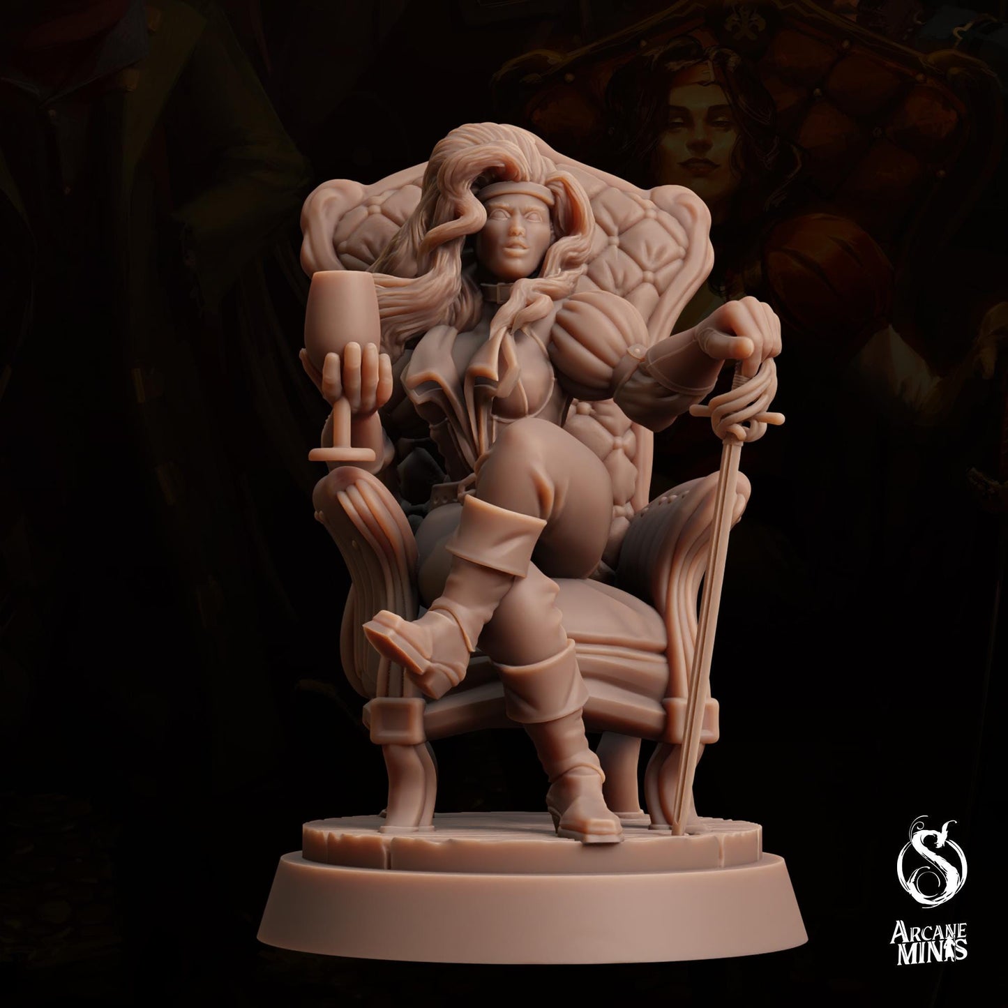 Human Pirate Queen | Arcane Minis