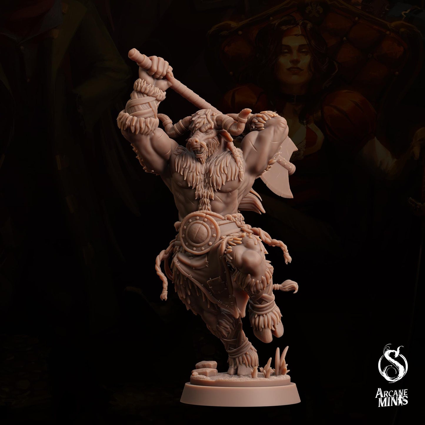 Minotaur Barbarian | Arcane Minis