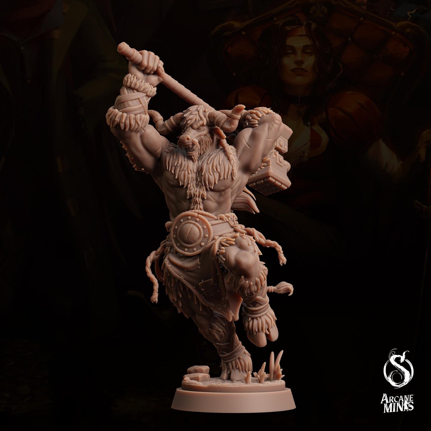 Minotaur Barbarian | Arcane Minis