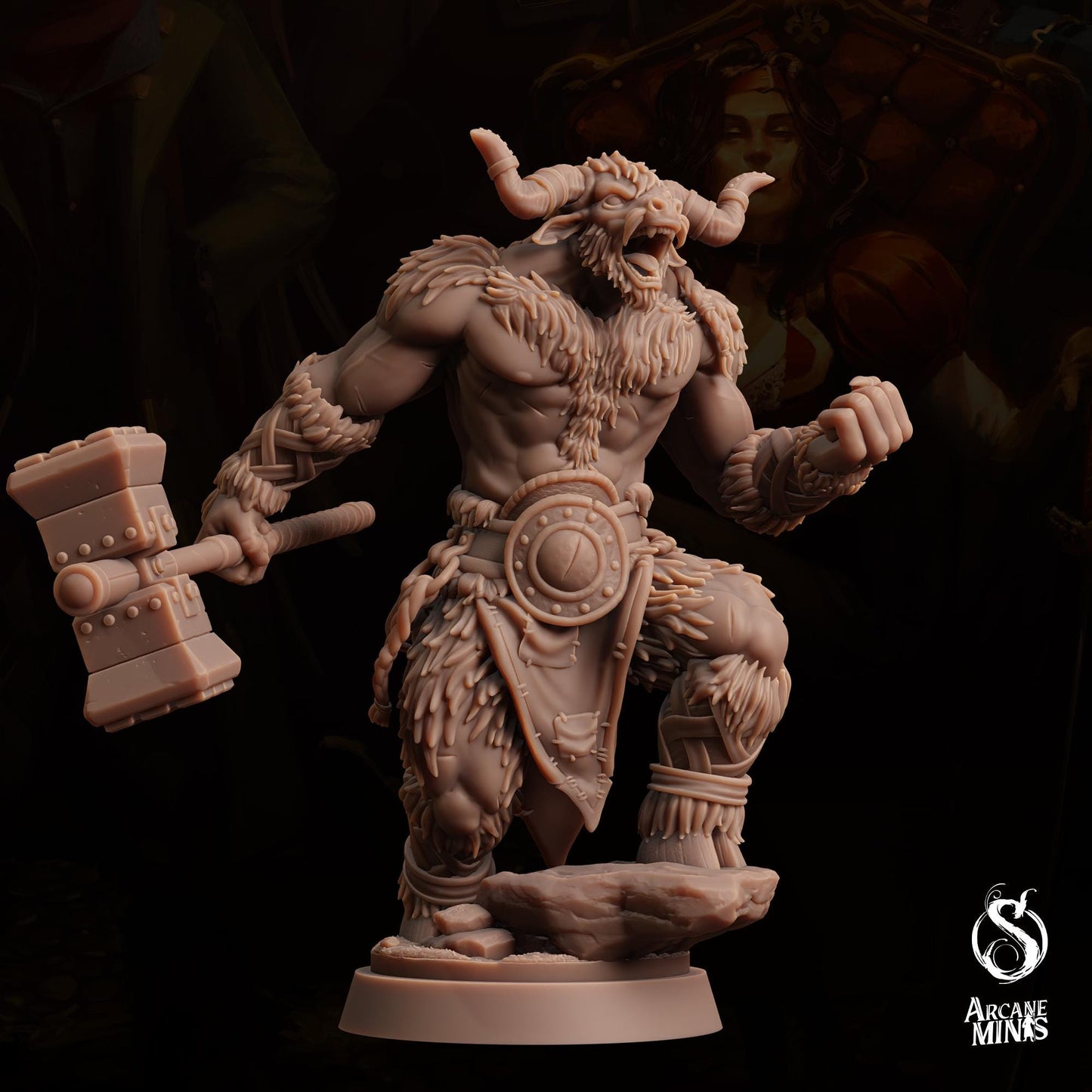 Minotaur Barbarian | Arcane Minis