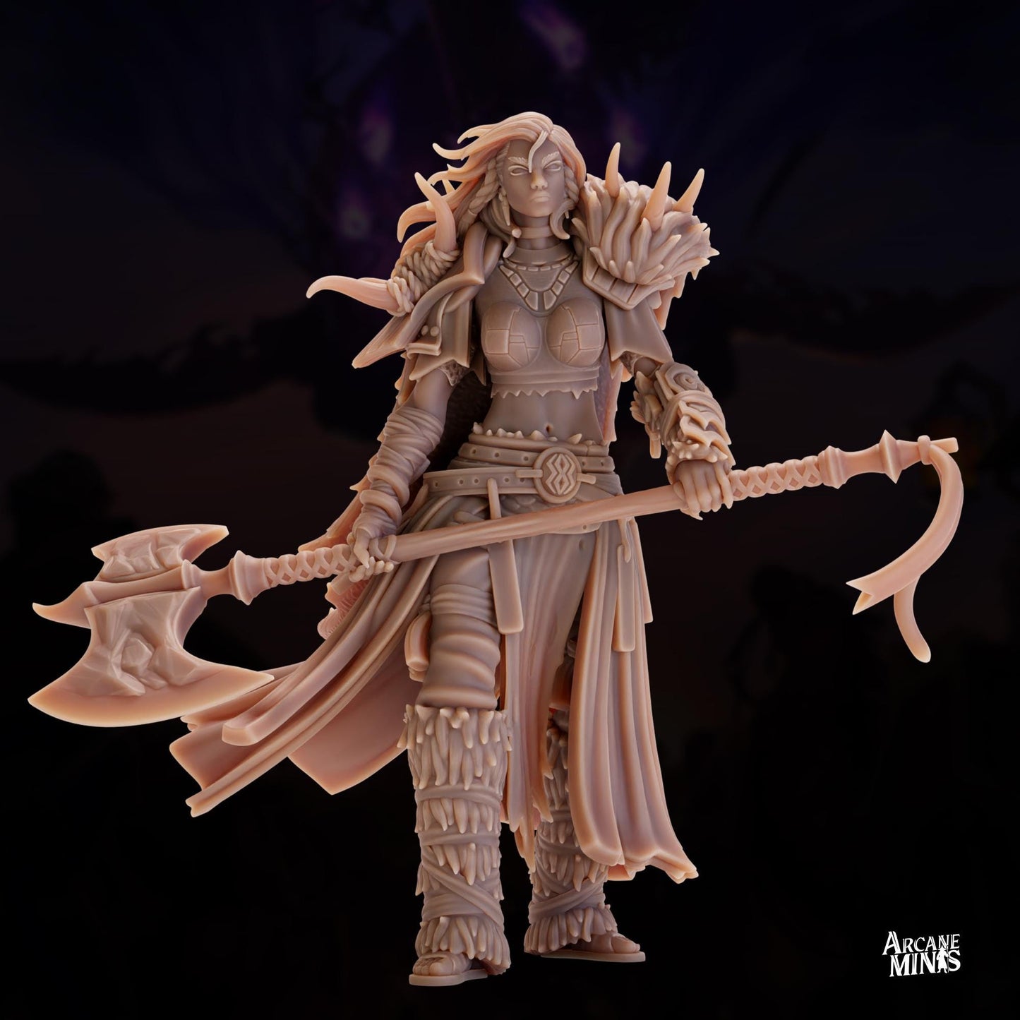 Frost Barbarian, Human Female | Arcane Minis