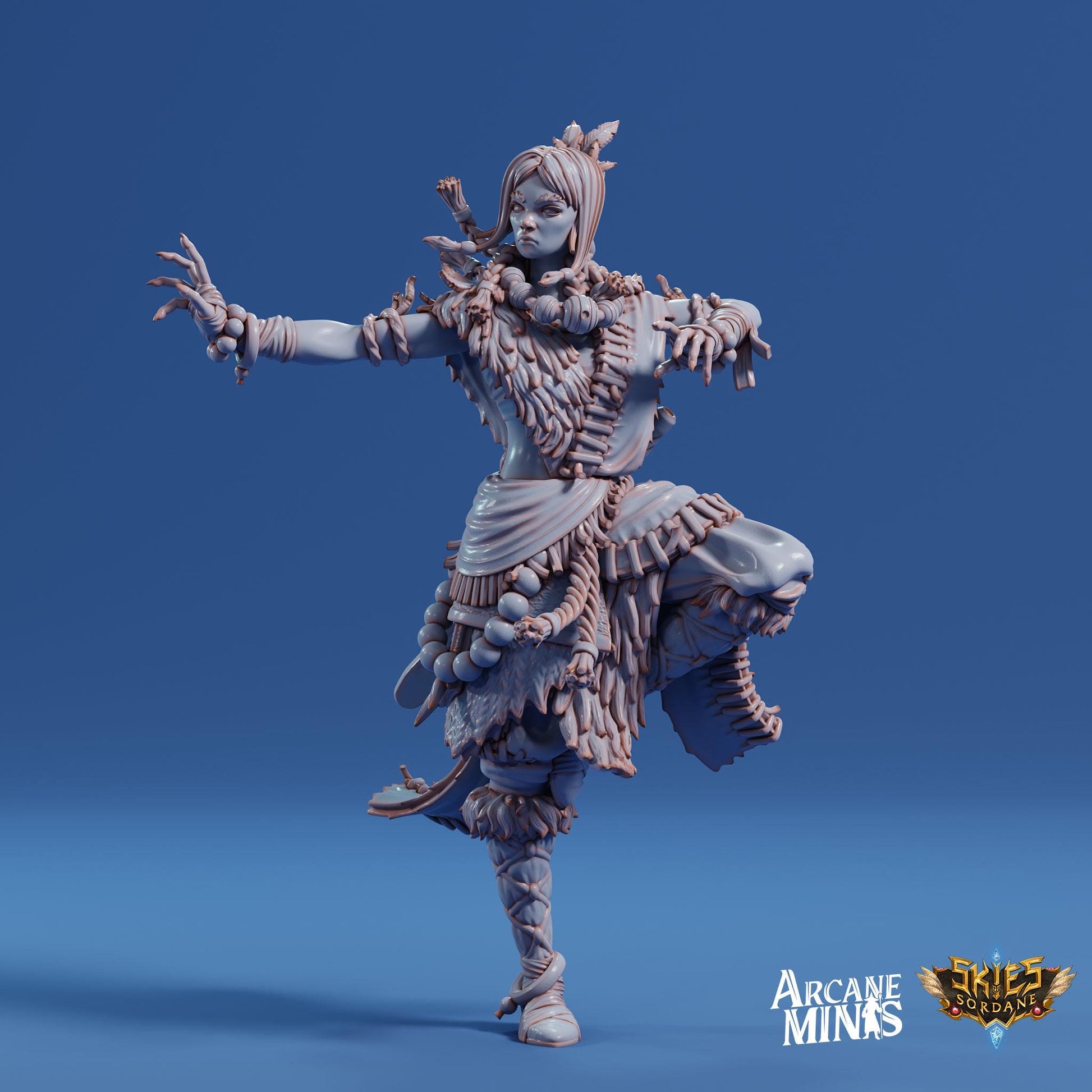 Human Female Monk | Arcane Minis