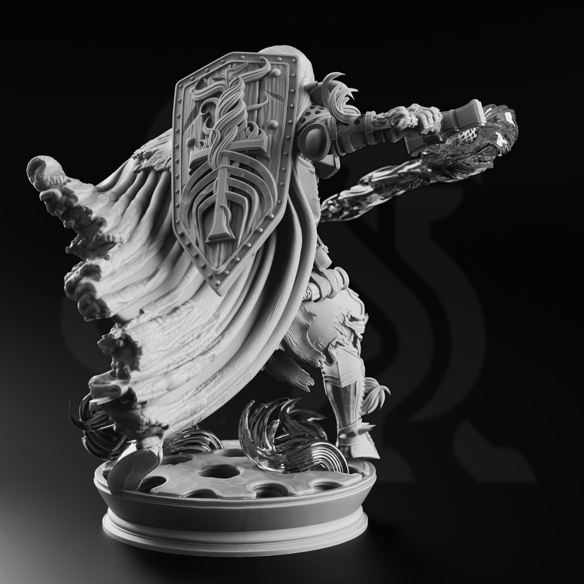 Embernos - Fire Genasi Crusader | War of the Elements | DM Stash