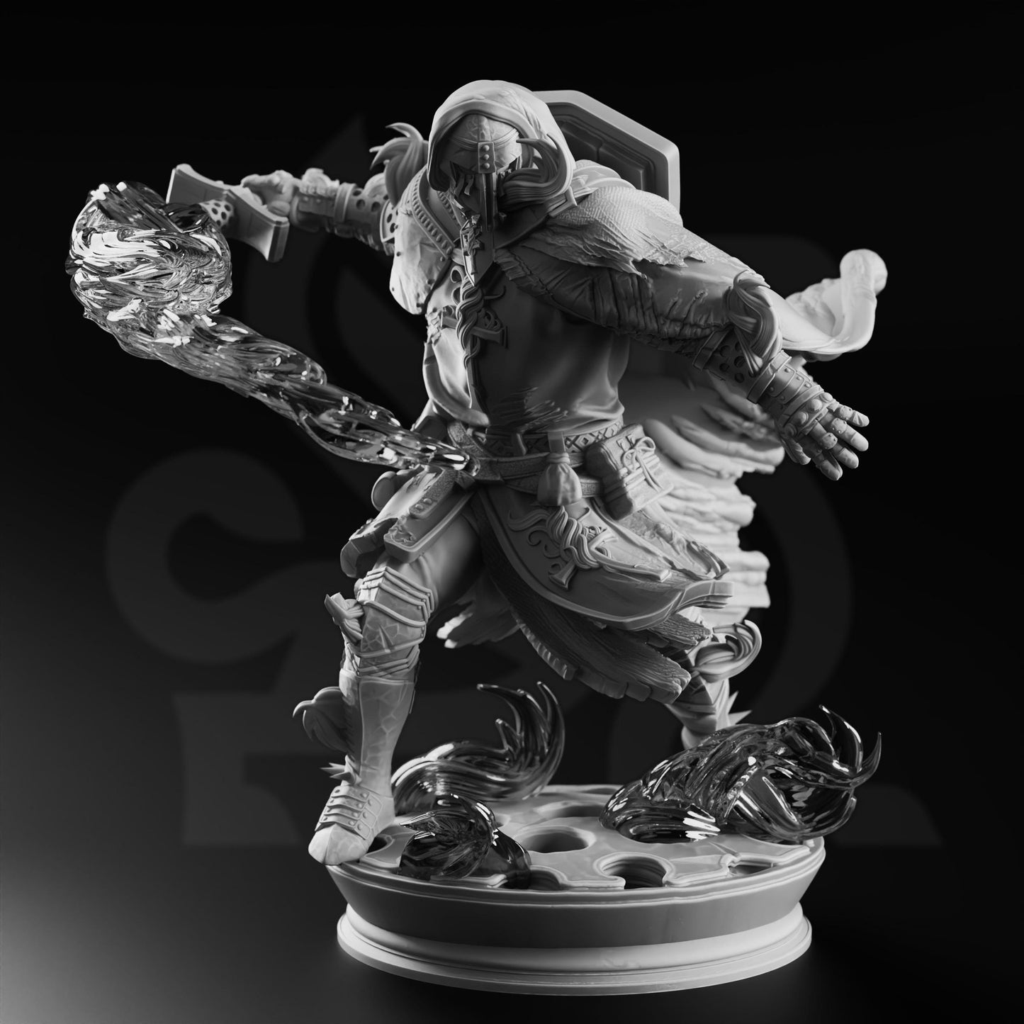Embernos - Fire Genasi Crusader | War of the Elements | DM Stash