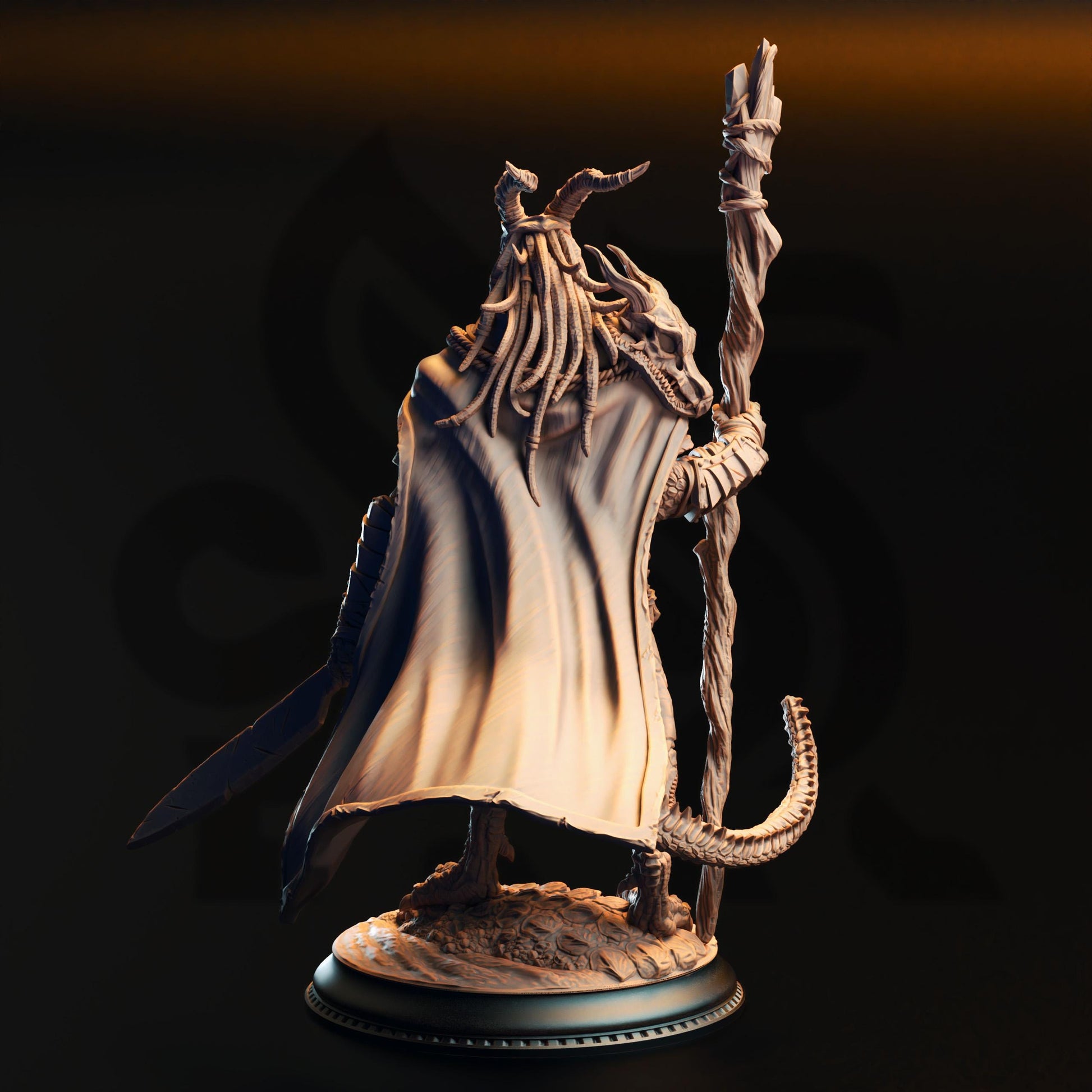 Horzin Ashen-Palm - Black Dragonborn Druid | Clash of the Dragons | DM Stash