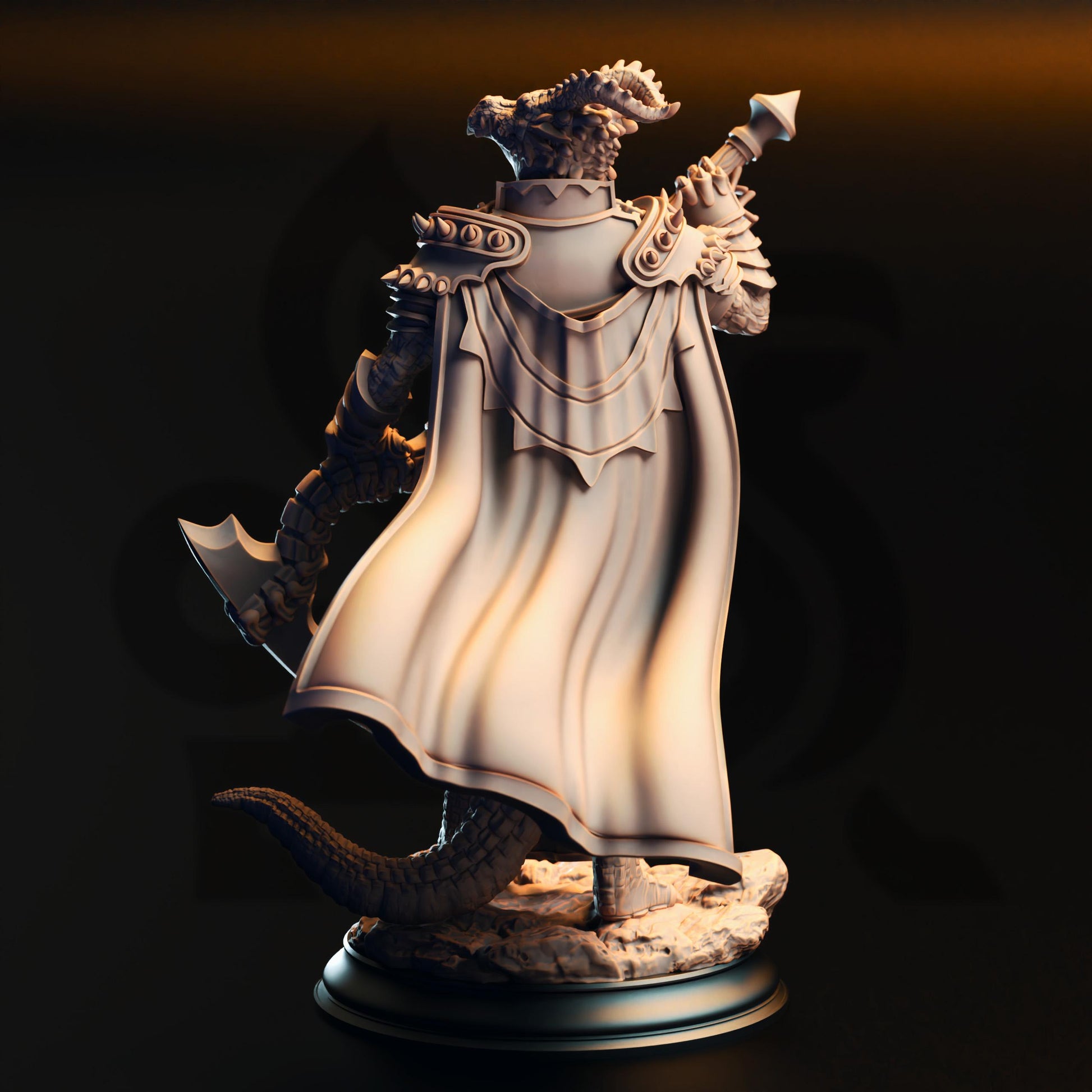 Ilvias the Reaper - Silver Dragonborn Warlock | Clash of the Dragons | DM Stash