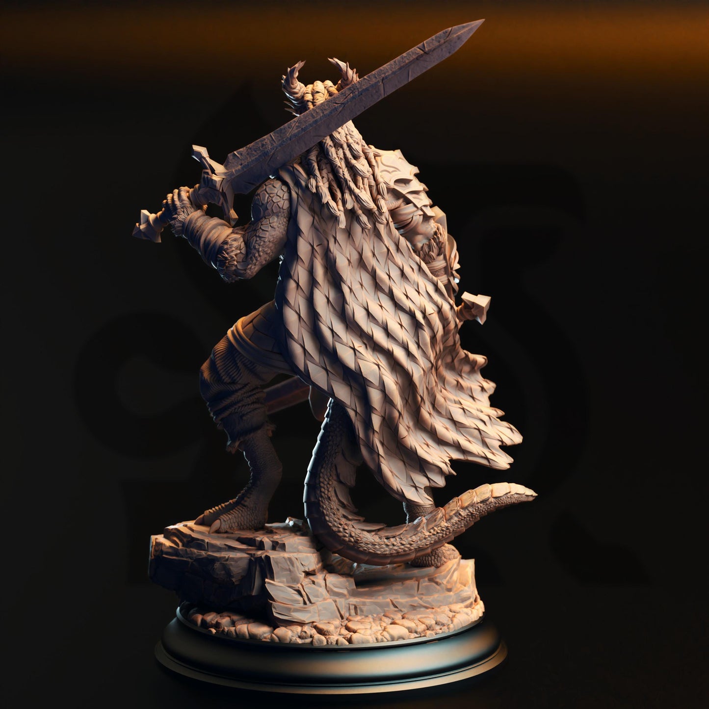 Skraa Dark-Eye - Black Dragonborn Barbarian | Clash of the Dragons | DM Stash