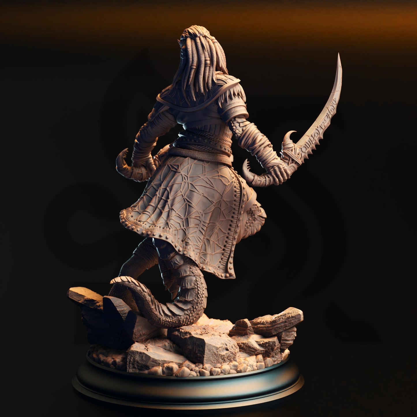 Kijaa Shadowblade - Black Dragonborn Rogue | Clash of the Dragons | DM Stash