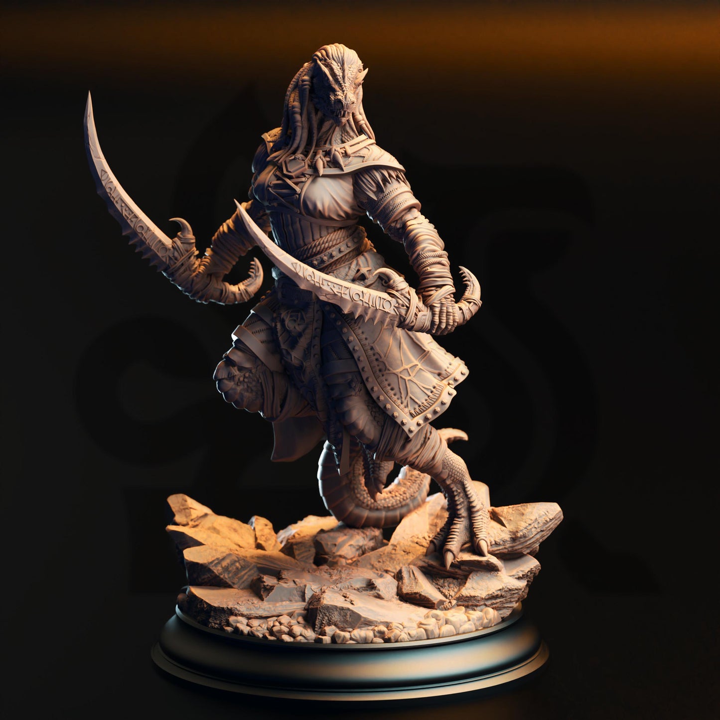 Kijaa Shadowblade - Black Dragonborn Rogue | Clash of the Dragons | DM Stash
