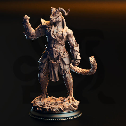 Vaakrin Steeljaw - Black Dragonborn Fighter | Clash of the Dragons | DM Stash