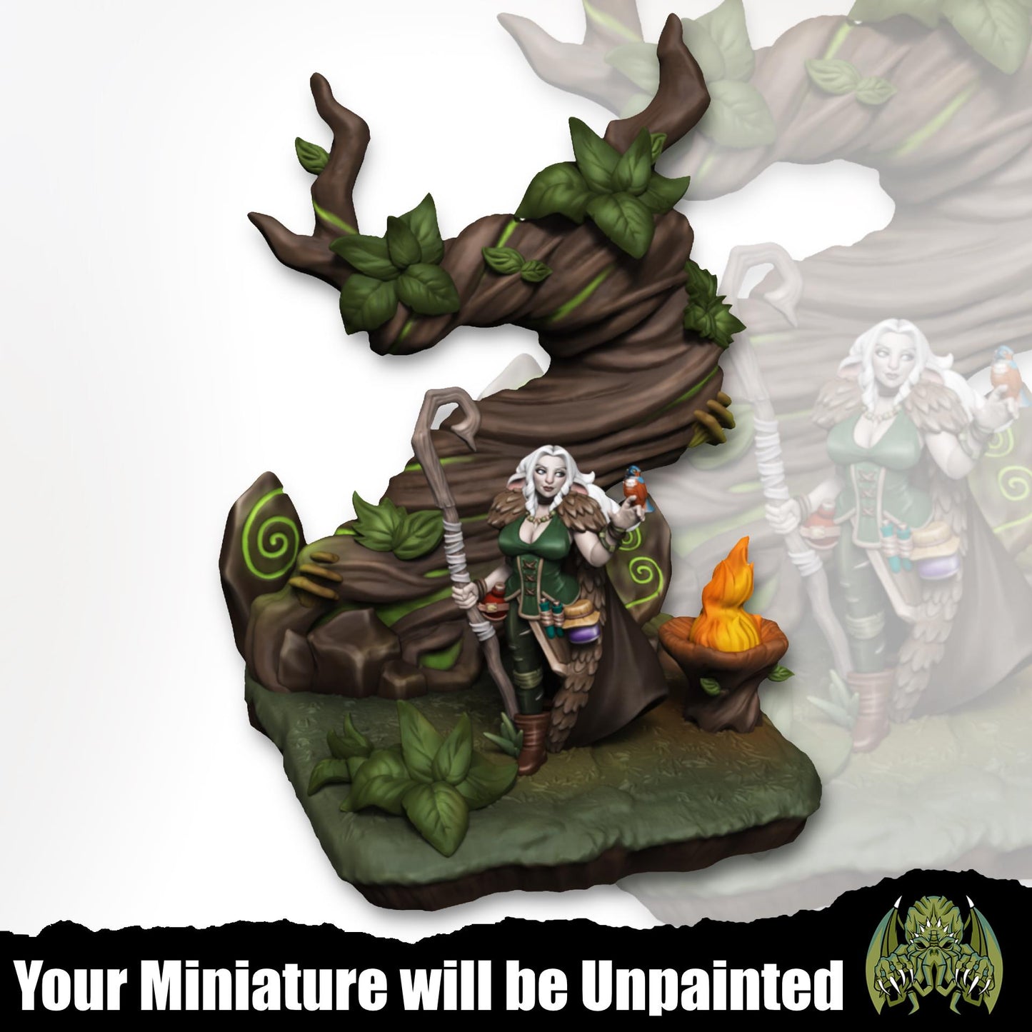 Lisanna The Druid - Female Firbolg | Miniatures of Madness