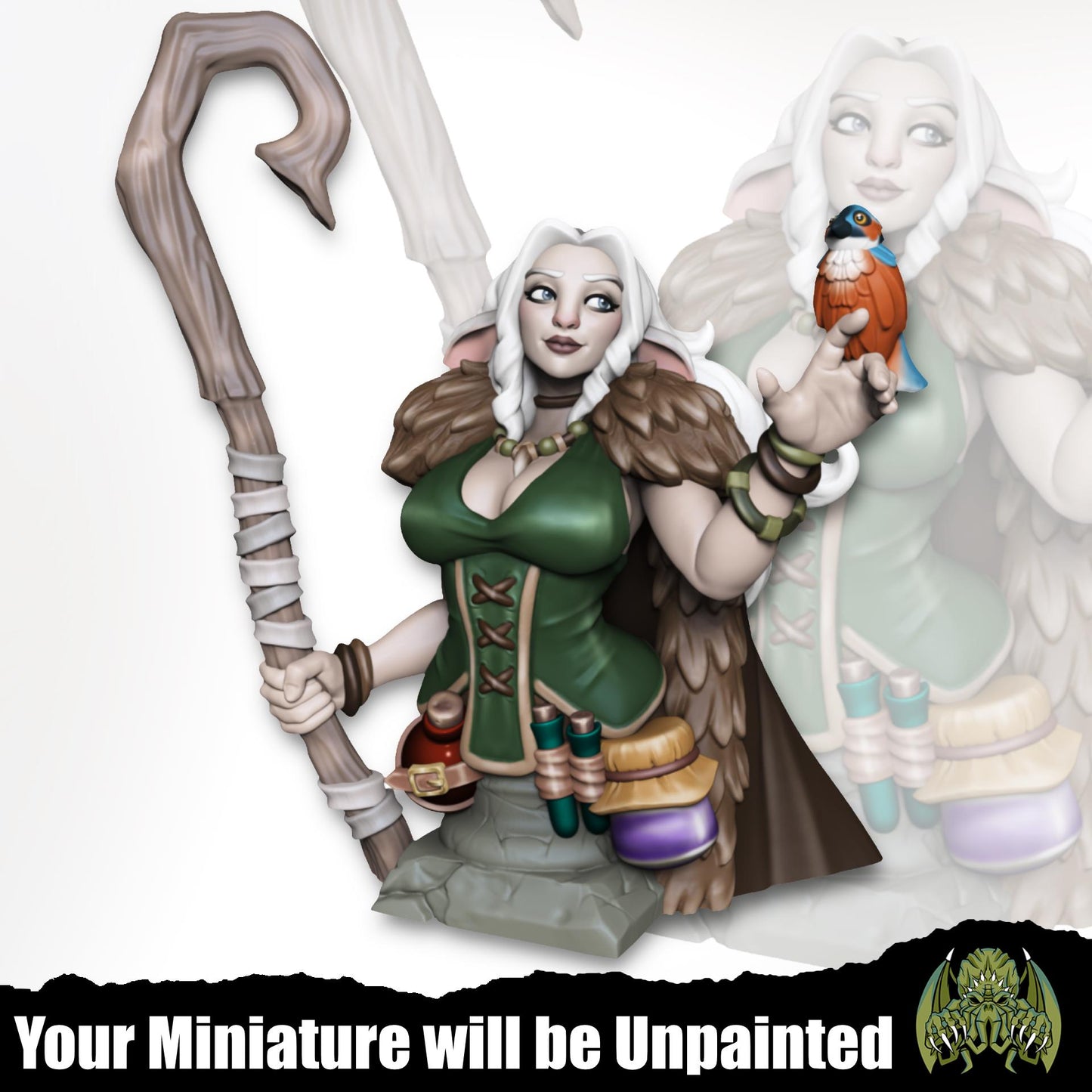 Lisanna The Druid - Female Firbolg | Miniatures of Madness