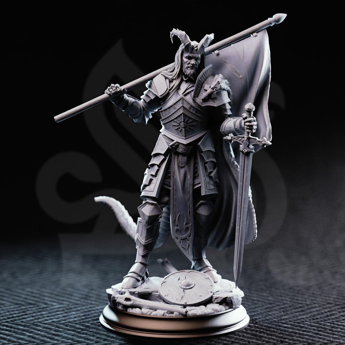 The Captain - Tiefling Veteran Soldier | Welcome to the Arena | DM Stash